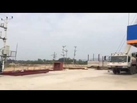 Video cẩu mái nhà cho Cửa hàng xăng dầu ở Hoành Bồ